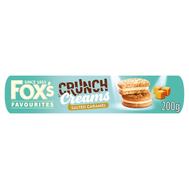 Fox's salted caramel crunch creams biscuits 200g - British product