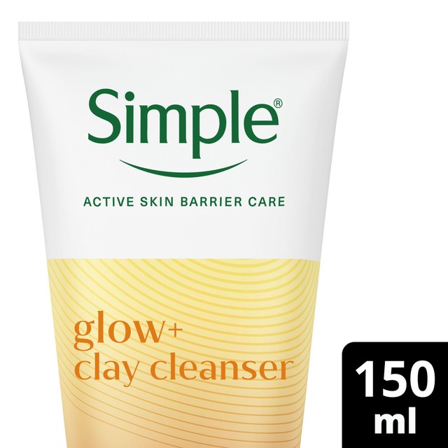 Simple Protect 'N' Glow Clay Polish Cleanser 150ml (British brand)
