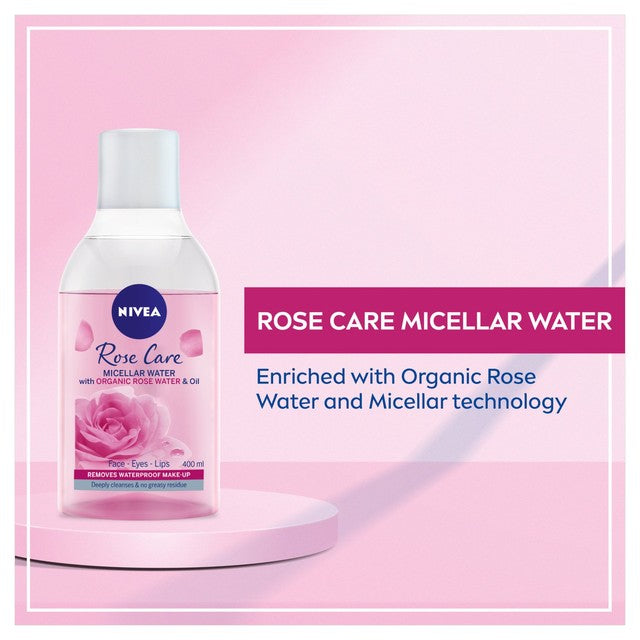 Nivea Rose Care micellar water 400ml, imported from the UK