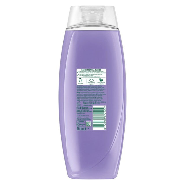 Radox Feel Renewed lychee vanilla shower gel (British brand)