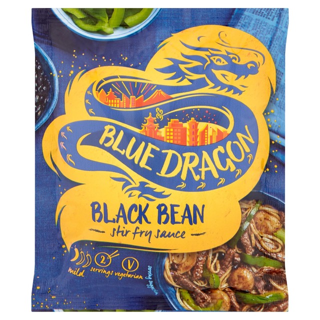 Blue Dragon black bean stir fry sauce 120g - British product