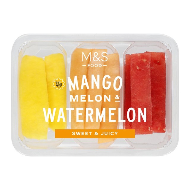M&S mango melon watermelon fruit pot 300g, imported from the UK