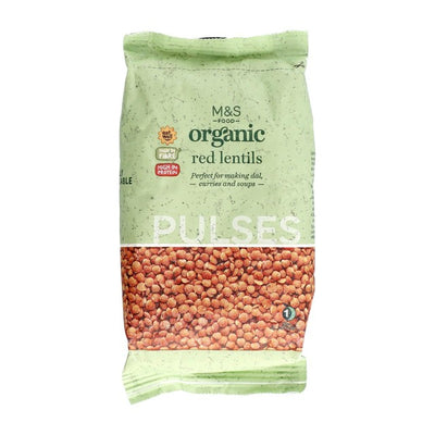 Lentejas rojas orgánicas M&S, lentejas secas, 500 g