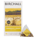 Birchall Lemongrass & Ginger herbal tea 15 Prism tea bags - British product