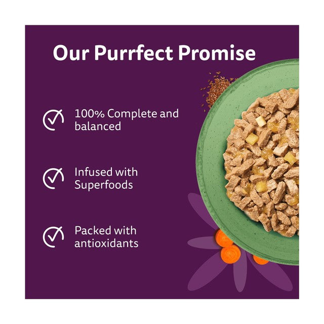 Whiskas Superfoods wet cat food mixed selection 15x50g (British brand)