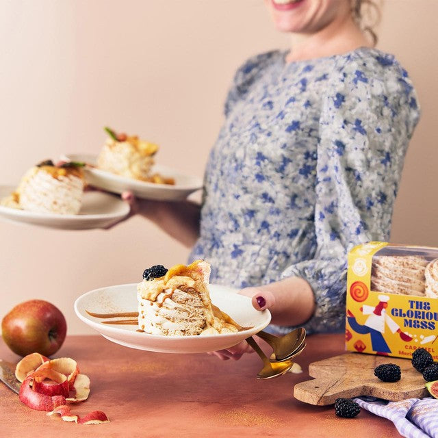 The Glorious Mess caramel meringue nests 4 x 30g (British brand)