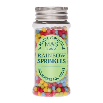 M&S M&S Rainbow Sprinkles Edible Cake Decoration 40g- Buy online at McGrocer