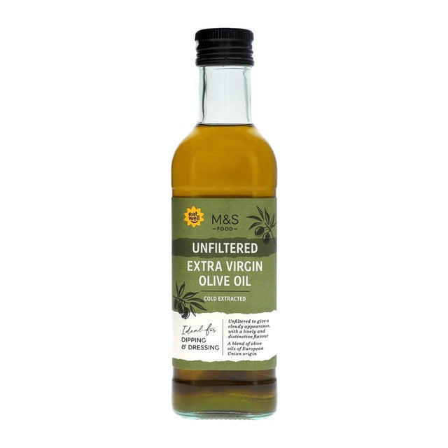 M&S unfiltered extra virgin olive oil 500ml, imported from the UK