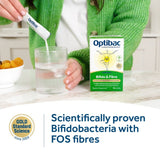 Optibac Bifido & Fibre probiotic supplement 10 sachets, imported from the UK