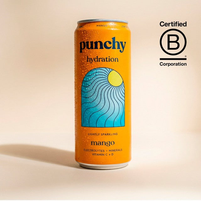 Punchy mango sparkling drink 330ml, imported from the UK