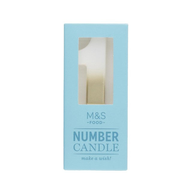 M&S number 1 candle, imported from the UK