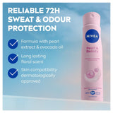 Nivea Pearl & Beauty anti-perspirant deodorant spray 250ml, imported from the UK