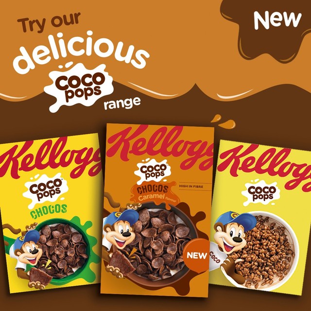 Kellogg's Coco Pops Caramel cereal 430g, UK version