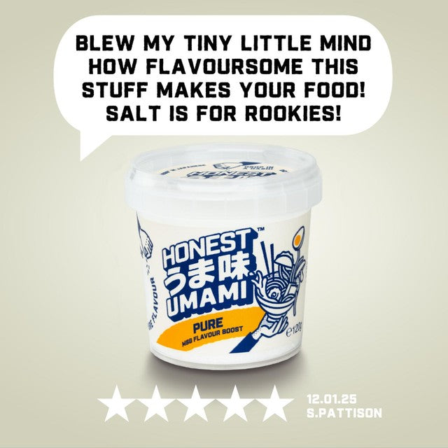Honest Umami MSG flavour boost seasoning 120g, UK version
