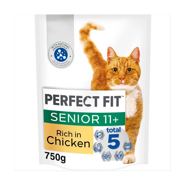 Perfect Fit chicken dry cat food 750g, imported from the UK
