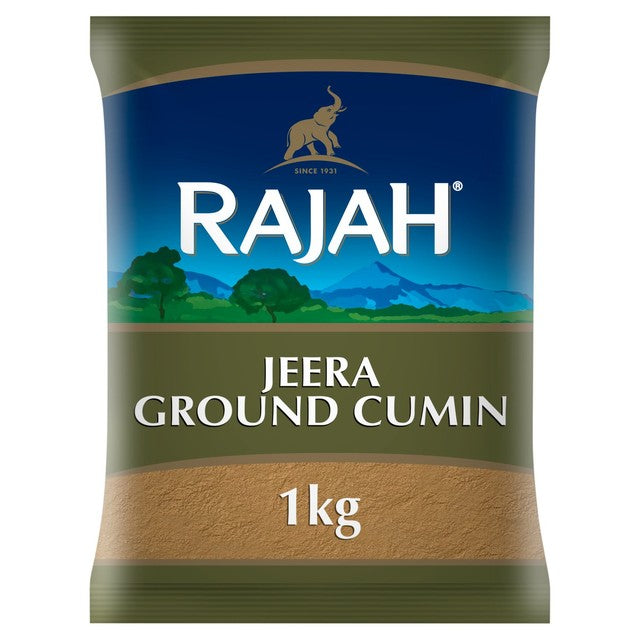 Rajah ground jeera cumin powder 1kg, imported from the UK