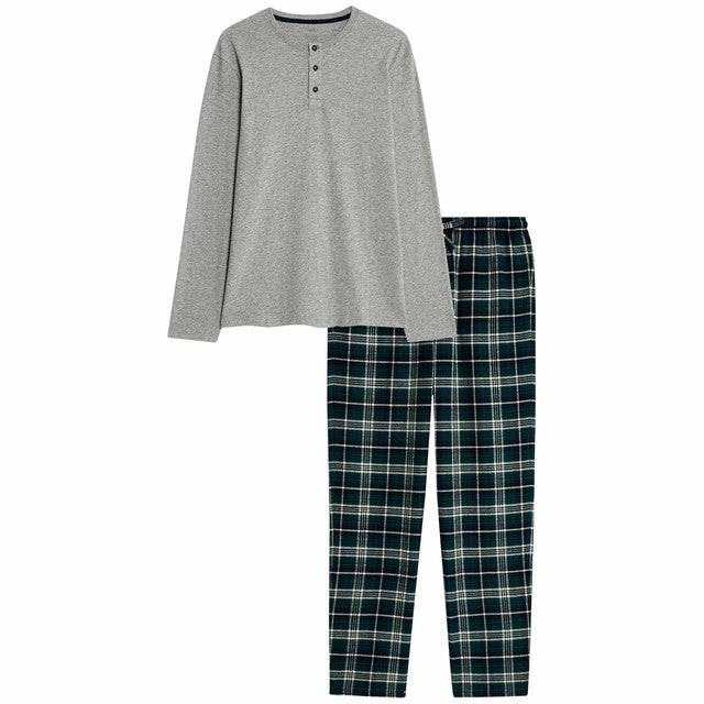 M&S cotton pyjama set grey XL, imported from the UK