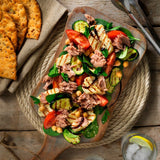 John West tuna steak pot with sunflower oil 110g, UK version
