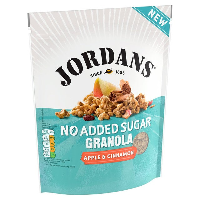 Jordans no added sugar granola apple cinnamon 425g, UK version