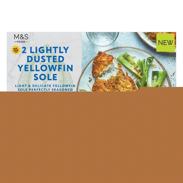 M&S lightly dusted Yellowfin Sole fillets 260g, imported from the UK