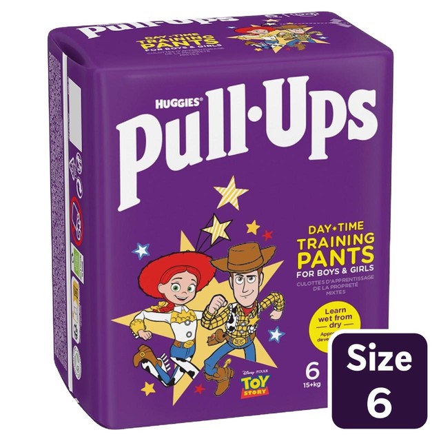 Huggies Pull-Ups day time unisex training pants size 6, UK version