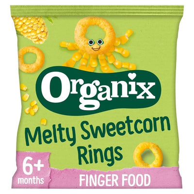 M&S Organix Melty Organic Sweetcorn Rings Baby Puffs 20g - اشترِ عبر الإنترنت من McGrocer