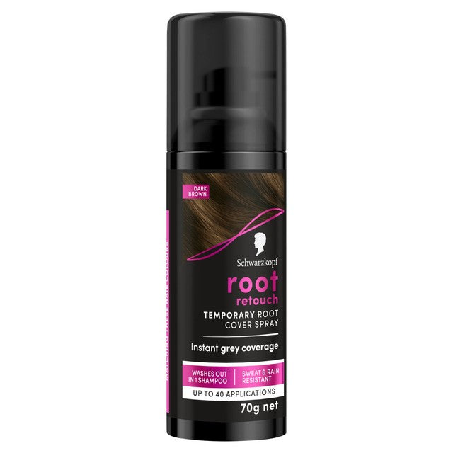 Schwarzkopf dark brown root retoucher spray 120ml (British brand)