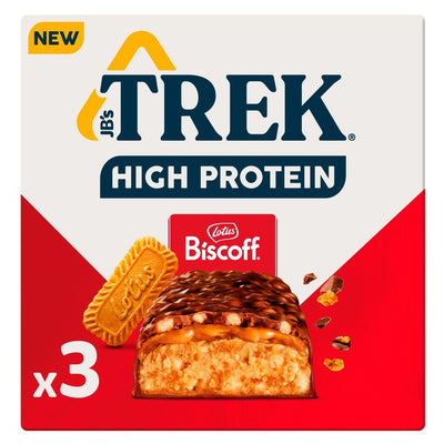 M&S Trek High Protein Biscoff Proteinbarer Multipack 3 x 44g - Kjøp online hos McGrocer