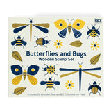 Rex London wooden butterflies and bugs stamp set, imported from the UK