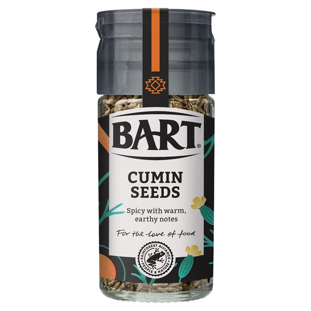 Bart Cumin Seeds Whole Spices 40g Glass Jar - British product