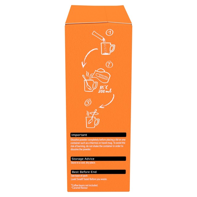 Nescafe Caramel instant coffee mix 12 packets - British product