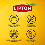 Lipton Lemon Ginger herbal tea bags - British product