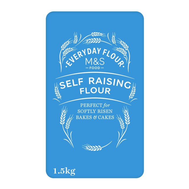 M&S self-raising flour 1500g, imported from the UK