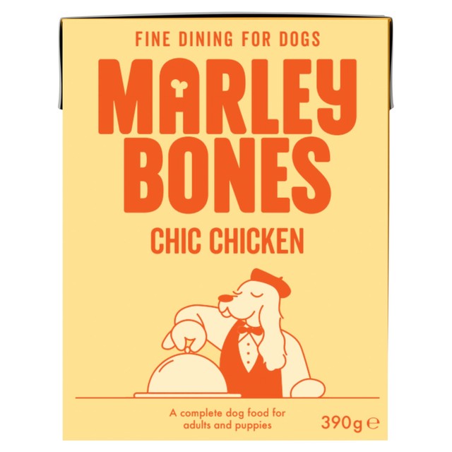 Marleybones wet dog food chicken and superfoods 390g, imported from the UK