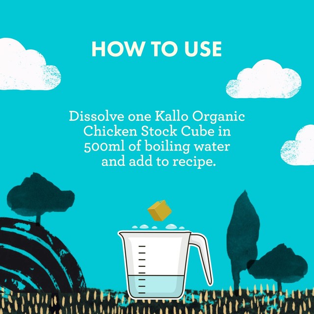 Kallo organic chicken stock cubes 8 x 11g, UK version