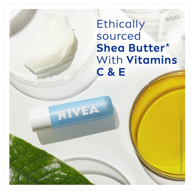 Nivea Hydro Care SPF15 lip balm 4.8g, imported from the UK