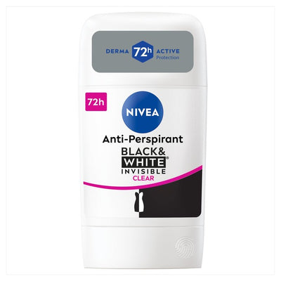 M&S Nivea Deodorant Stick Black & White Anti-Perspirant 50ml- Buy online at McGrocer