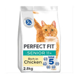 Perfect Fit Senior Chicken Dry Cat Food 2.8kg, imported from the UK