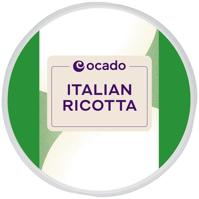 Ocado Italian Ricotta Käse 250g, importiert aus dem Vereinigten Königreich