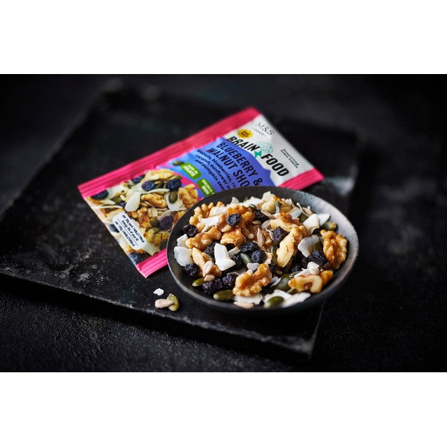 M&S Blueberry and Walnut Shot 30g, imported from the UK