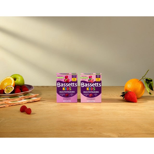 Bassetts raspberry multivitamin gummies 60 pack - British product