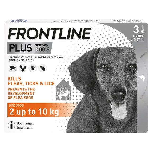 Frontline flea and tick treatment for small dogs 2-10kg - British product