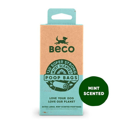 M&S Beco Pets Mint Scented Dog Poop Bags Dog Waste Disposal Bags 120 Pack- Buy online at McGrocer