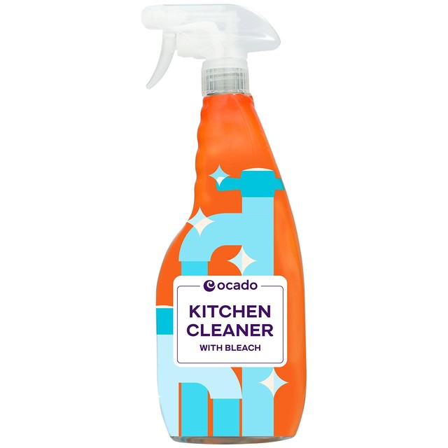 Ocado kitchen cleaner with bleach spray 750ml, imported from the UK