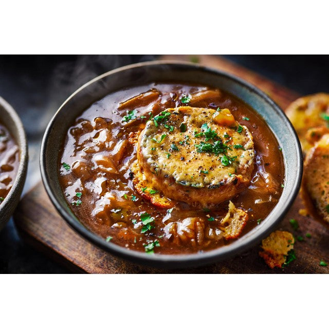 M&S French Onion Soup 550g, imported from the UK