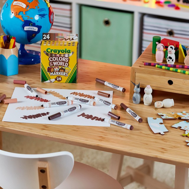 Crayola Colours of the World washable markers - British product