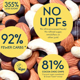 Nibble Simply Nutty Choc Fix trail mix 32g, imported from the UK