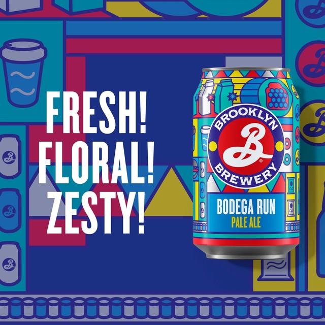 Brooklyn Brewery Bodega Run Pale Ale 4x330ml cans - British product