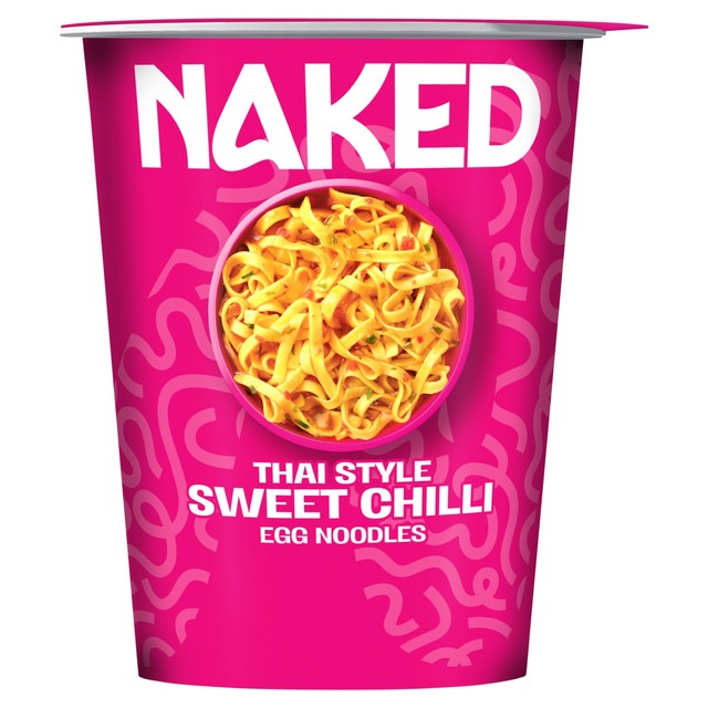 Naked Noodle Thai Sweet Chilli pot noodle 78g, imported from the UK