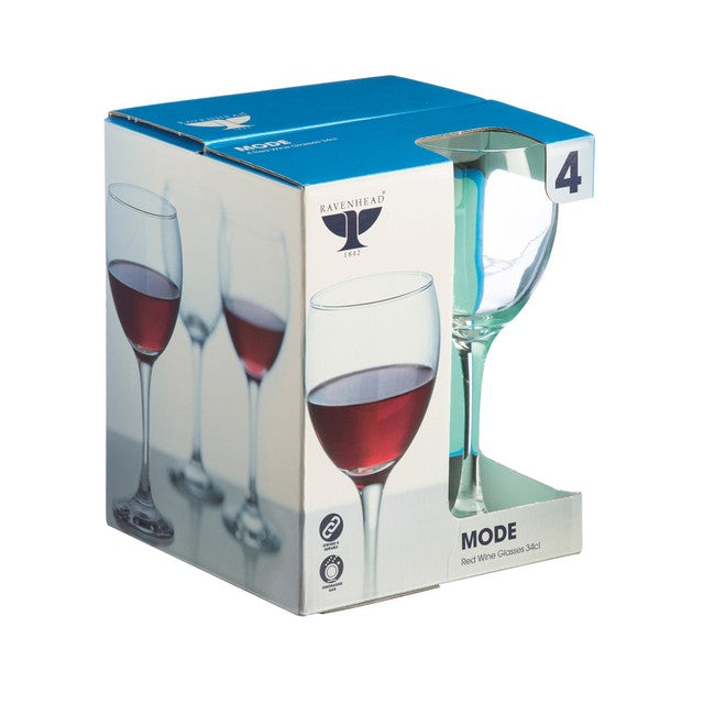 Ravenhead Mode red wine glasses set of 4, imported from the UK